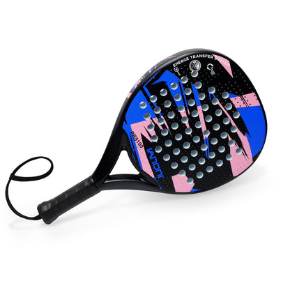 Paddle Tennis Racket Carbon Fiber Surface with EVA Memory Flex Foam Core Paddle Rackets