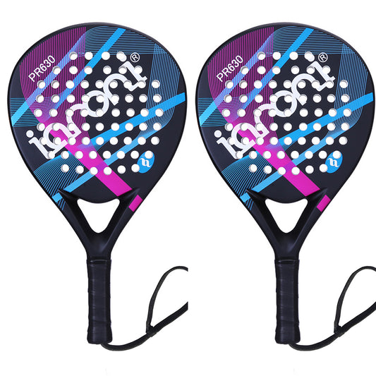 Paddle Tennis Racket Carbon Fiber Surface with EVA Memory Flex Foam Core POP Paddle Rackets-2 Paddle