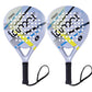 Paddle Tennis Racket Carbon Fiber Surface with EVA Memory Flex Foam Core POP Paddle Rackets-2 Paddle