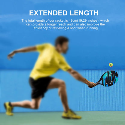 IANONI Beach Tennis Paddle Beach Tennis Racket Carbon Fiber with EVA Memory Foam Core Tennis Paddles