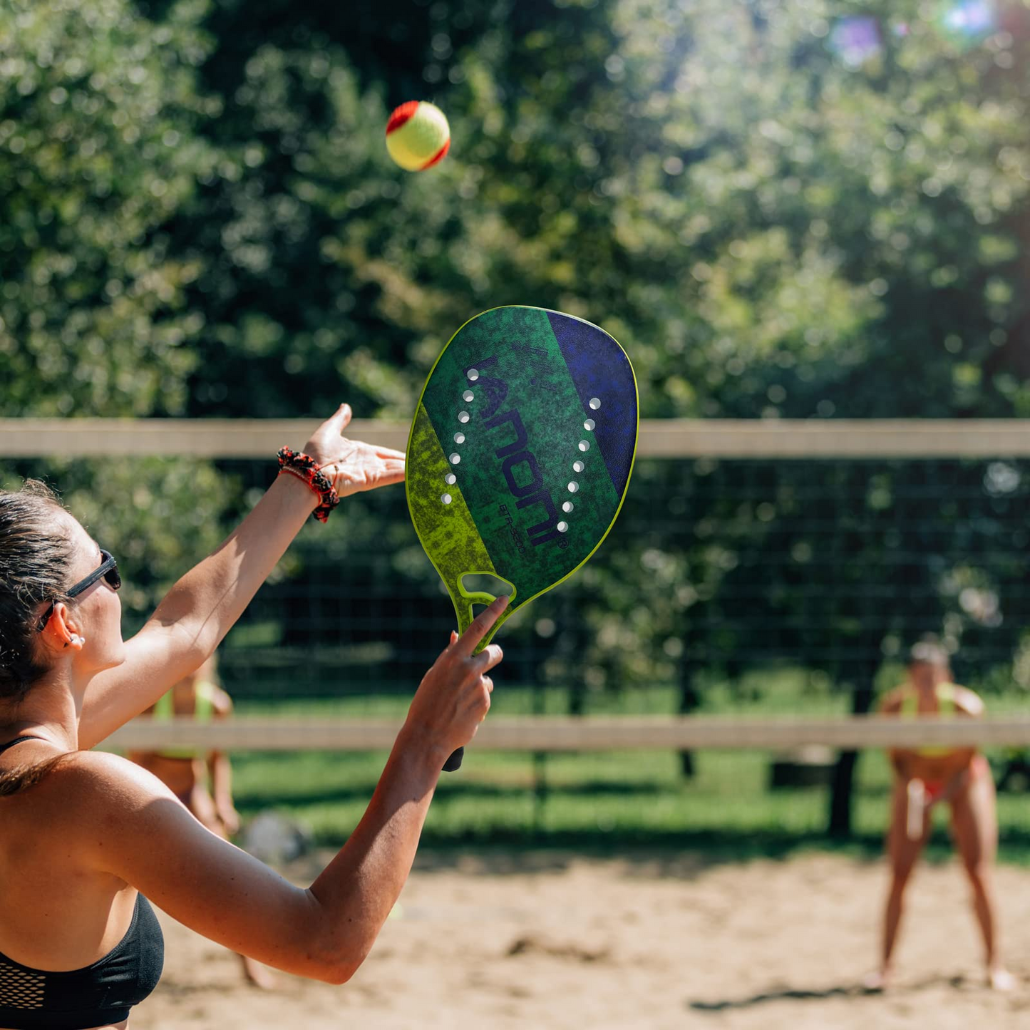 IANONI Beach Tennis Paddle Beach Tennis Racket Set Carbon Fiber with EVA Memory Foam Core Tennis Padel