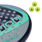 ianoni Paddle Tennis Racket Carbon Fiber Surface with EVA Memory Flex Foam Core POP Padle Racquts