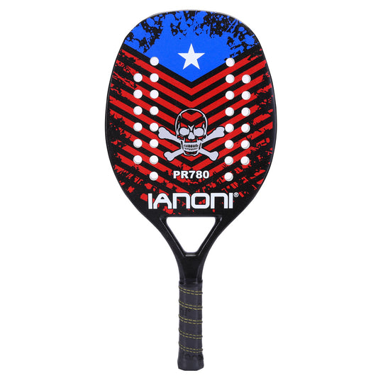 IANONI Beach Tennis Racket,Carbon Fiber Grit Face with EVA Memory Foam Core