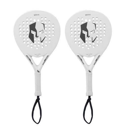 Paddle Tennis Racket Carbon Fiber Surface with EVA Memory Flex Foam Core POP Paddle Rackets-2 Paddle